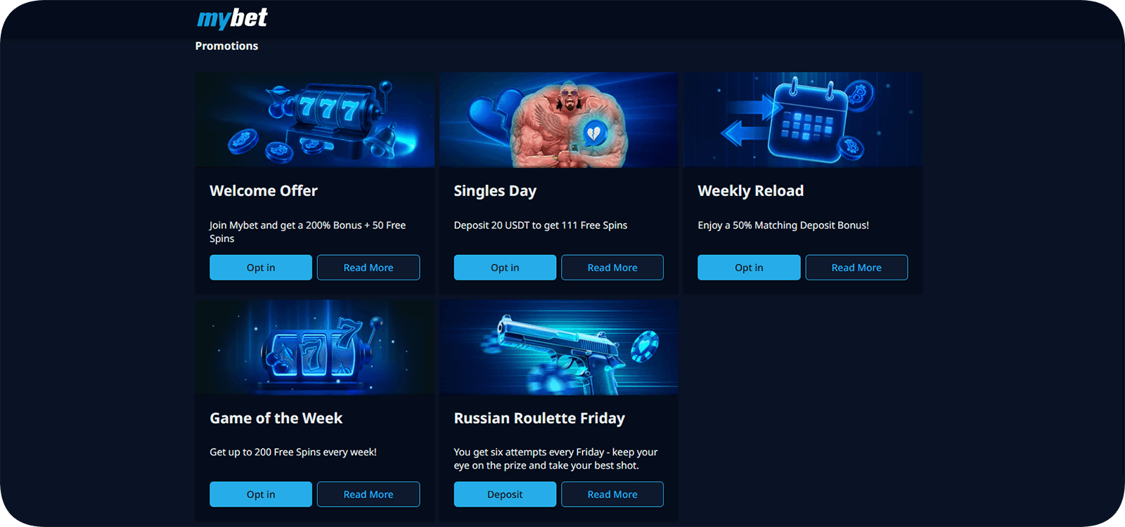 MyBet Casino Promotions