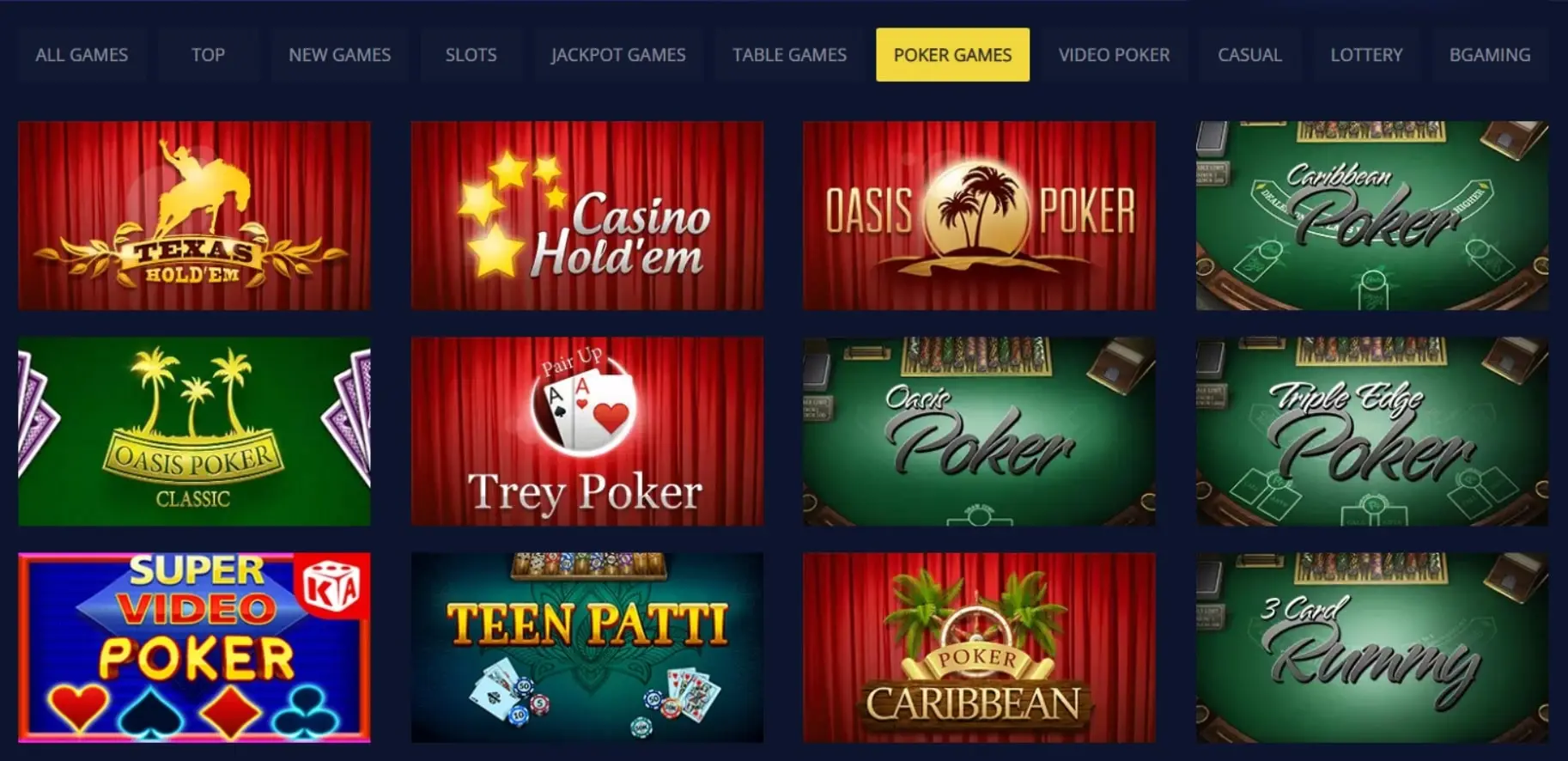 poker games betchain